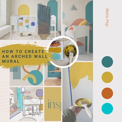 How to create a DIY arched mural 