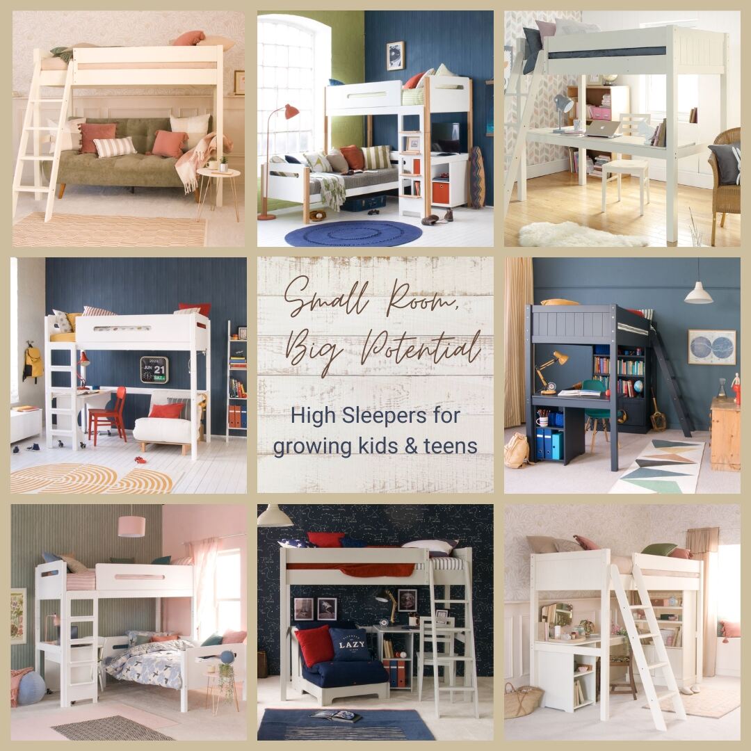 Small Room, Big Potential: High Sleepers for Growing Kids & Teens
