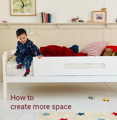 Hacks to make more space in your child's bedroom 