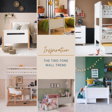 The trend for two-tone walls