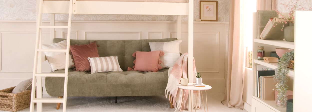 FARGO HIGH SLEEPER LOFT BED WITH SOFA BED