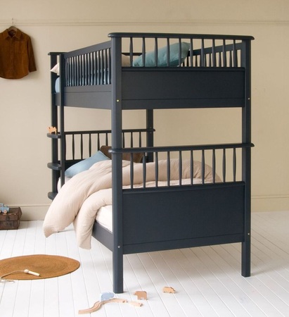 Blue bunk beds 