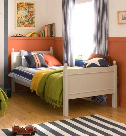 Grey single beds