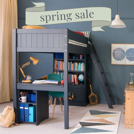 High Sleeper Loft Beds with furniture underneath