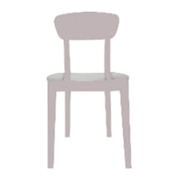 Retro chair in Dove Grey, Modern kids chair 
