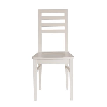 Ladderback classic solid beech painted childs chair, Ivory White