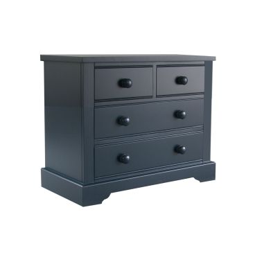 Fargo 2 & 2 chest of drawers, sturdy and solid for children, in Painswick Blue. 