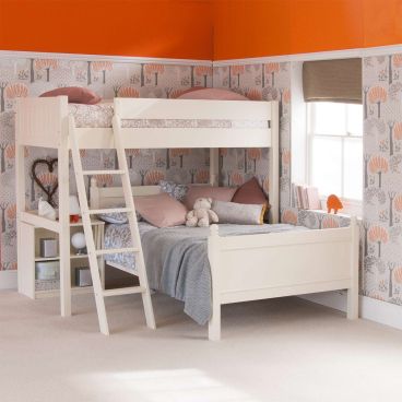 Fargo High Sleeper with Small Double Bed & Bookcase