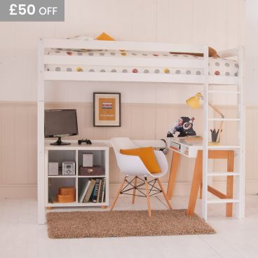 Bunk Beds With Desks Underneath High, Bed Frame With Desk Underneath