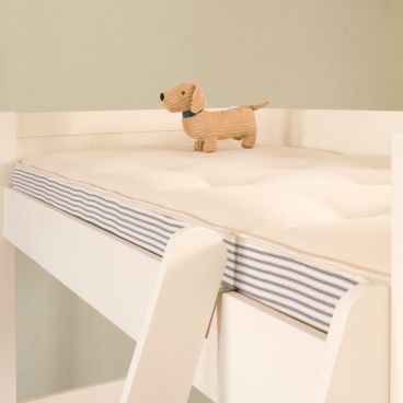 High bed open coil mattress with ticking stripe