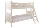 White traditional childs bunk bed, off white 