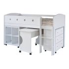 mid sleeper desk bed with storage underneath