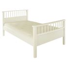 Ivory white spindle single bed 