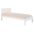 White single bed for kids with low foot end