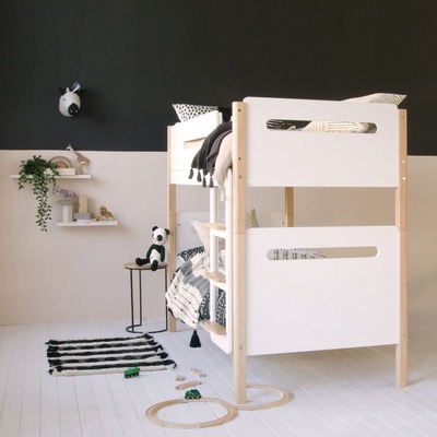 Edit beech and white bunk bed 