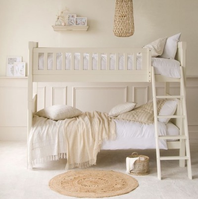 Fargo ivory white bunk bed 