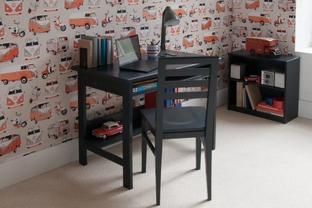 study desk dark blue