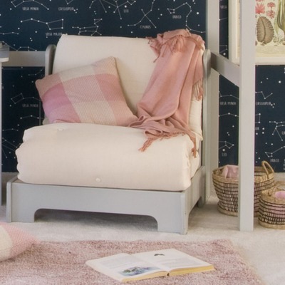 chair bed futon folded up 