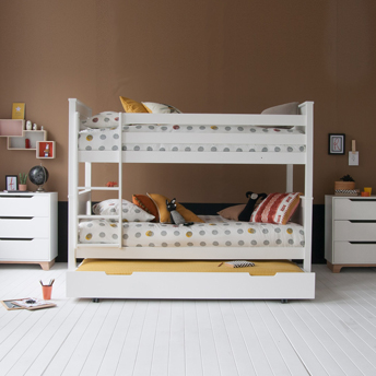 Classic beech Bunk Beds with trundle