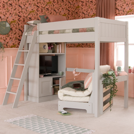 childrens high sleeper loft bed photo