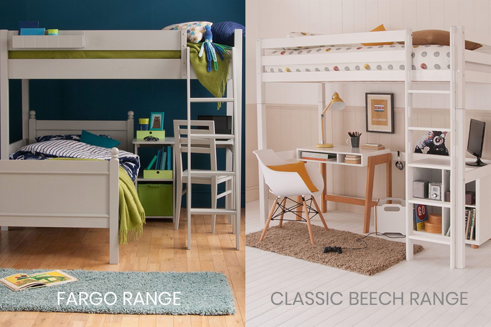 High Sleeper Loft Beds For Children, Bunk Bed With Bed Underneath