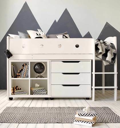 Mid sleeper beds with chest of drawers