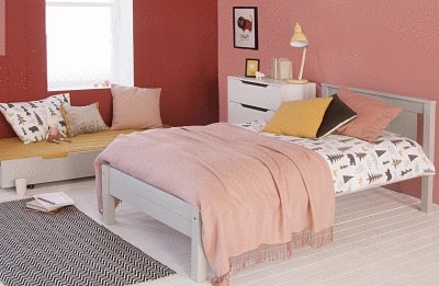 low foot end bed with trundle 