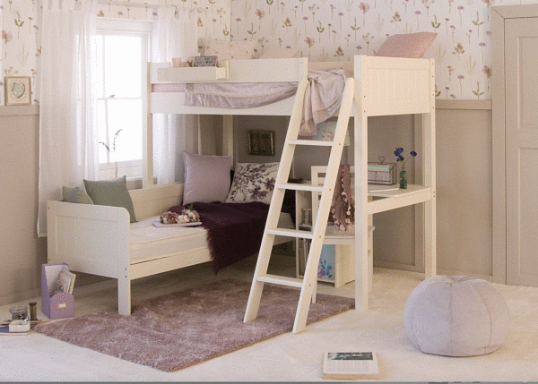 high sleeper bed with reading sofa bed cosy corner underneath