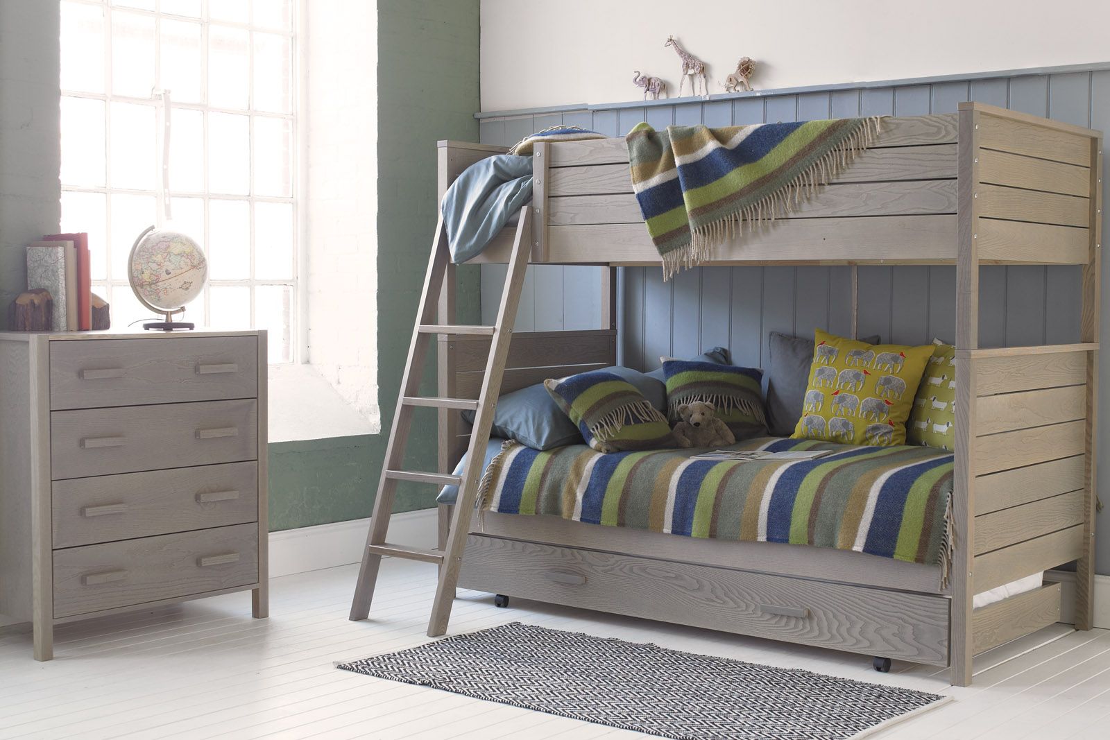 Woodland bunk bed, Little Folks Furniture, grey ash