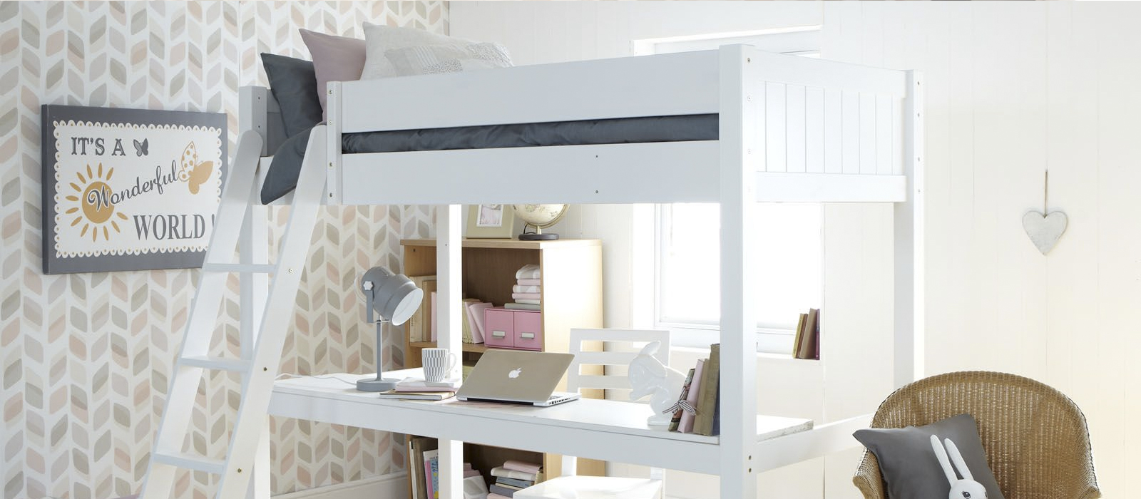 White High Sleeper Beds