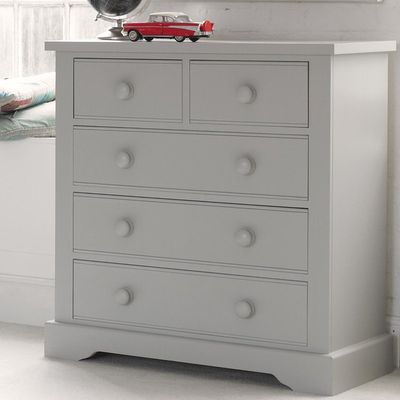 grey traditional kids chest of drawers 