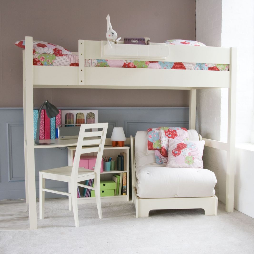 mid sleeper bed with wardrobe